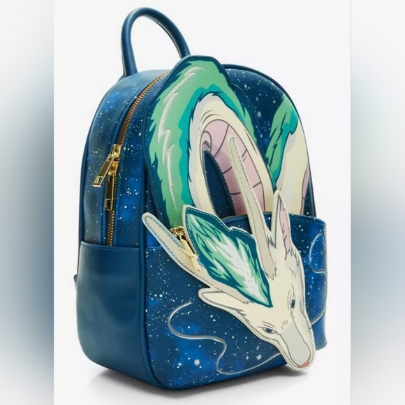 Studio Ghibli SPIRITED AWAY HAKU DRAGON Stars Mini Backpack - Picture 2 of 4